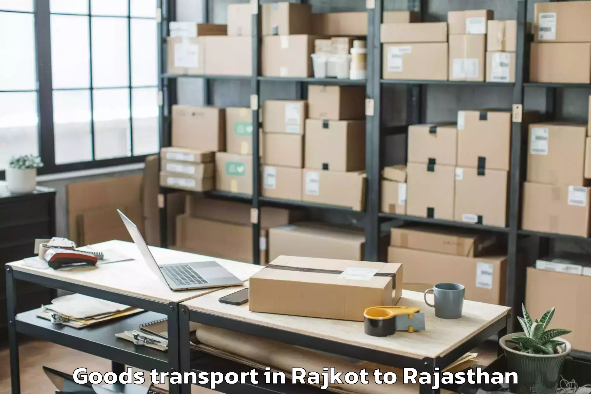 Book Rajkot to Bagru Goods Transport Online